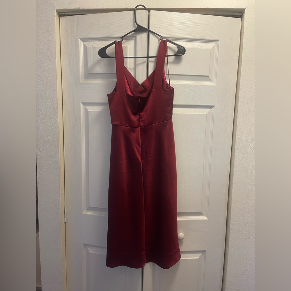 Express Satin Dress- Magenta - Picture 2 of 2